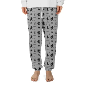 Fishing Bigfoot Pajama Joggers | Sasquatch Gift for Fisherman & Anglers 21 Fishing Bigfoot Pajama Joggers Gift for Fisherman & Anglers