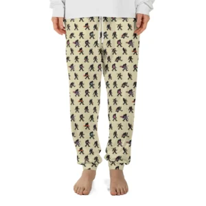 Funny Bigfoot Outdoor Sports Pajama Joggers Hiking & Skiing Sasquatch Pants