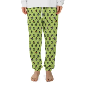Funny Bigfoot Outdoor Sports Pajama Joggers Hiking & Skiing Sasquatch Pants