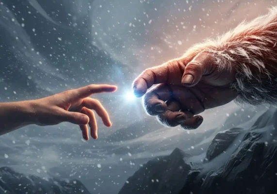 Yeti: The Complete Guide To The Himalayan Legend 18 human hand reaching for Yeti hand art