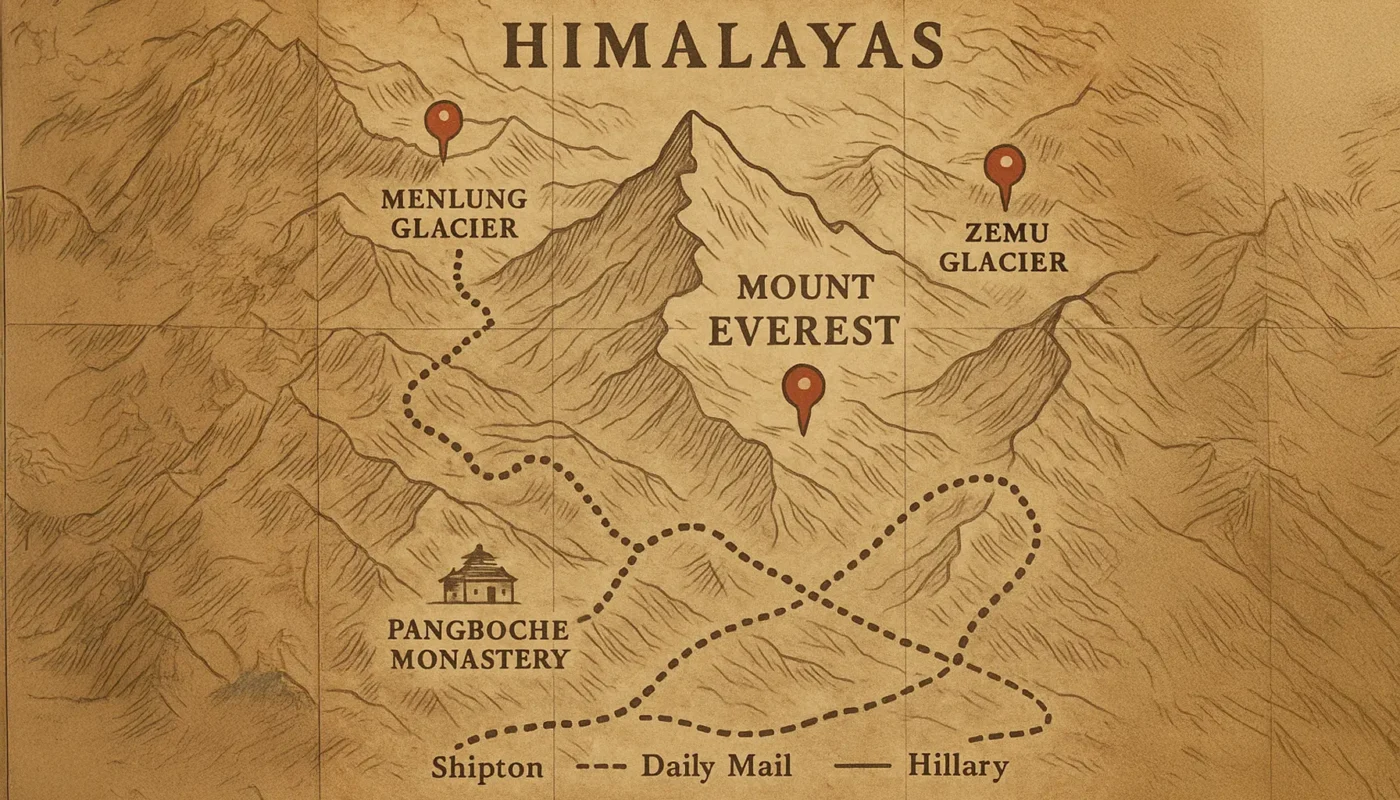Yeti: The Complete Guide To The Himalayan Legend 5 yeti map