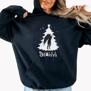 Believe Mothman Christmas Tree Shirt Point Pleasant Cryptid Gift