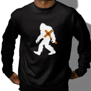 Bigfoot Carrying Cross Christian Shirt | Faith Based Christmas Gift 9 Bigfoot Carrying Cross Christian Shirt Faith Based Christmas Gift