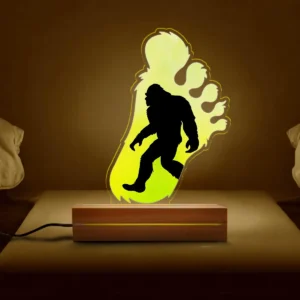 Bigfoot Footprint 3D Illusion Lamp Sasquatch Silhouette LED Night Light