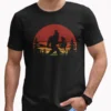 Bigfoot Turkey Hunter Thanksgiving Shirt Funny Sasquatch Hunting Tee