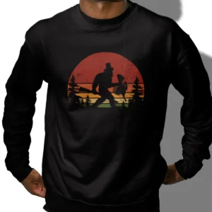 Bigfoot Turkey Hunter Thanksgiving Shirt Funny Sasquatch Hunting Tee