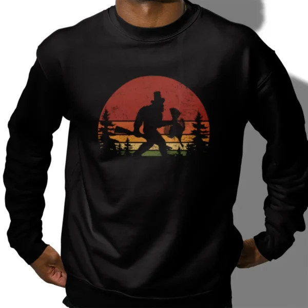 Bigfoot Turkey Hunter Thanksgiving Shirt Funny Sasquatch Hunting Tee
