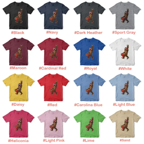 Rockin' Christmas Bigfoot Shirt | Believe Sasquatch Gift Funny - Image 8