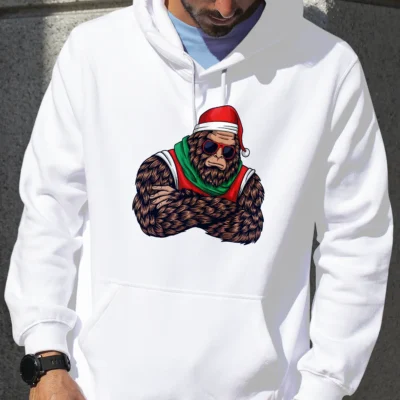 25 Best Bigfoot Christmas Shirts to Make Your Holidays Legendary 6 Cool Bigfoot with Sunglasses Christmas Shirt Funny Sasquatch Attitude Tee
