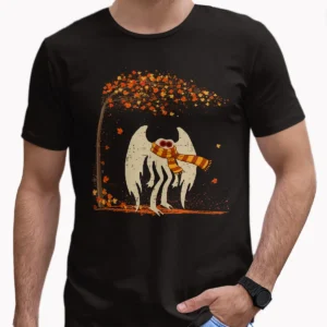 Cozy Mothman Fall Shirt | Autumn Cryptid Tee for Halloween & Thanksgiving 9 Cozy Mothman Fall Shirt Autumn Cryptid Tee for Halloween & Thanksgiving