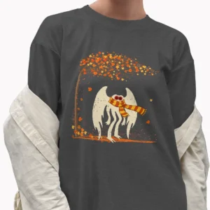 Cozy Mothman Fall Shirt | Autumn Cryptid Tee for Halloween & Thanksgiving 11 Cozy Mothman Fall Shirt Autumn Cryptid Tee for Halloween & Thanksgiving