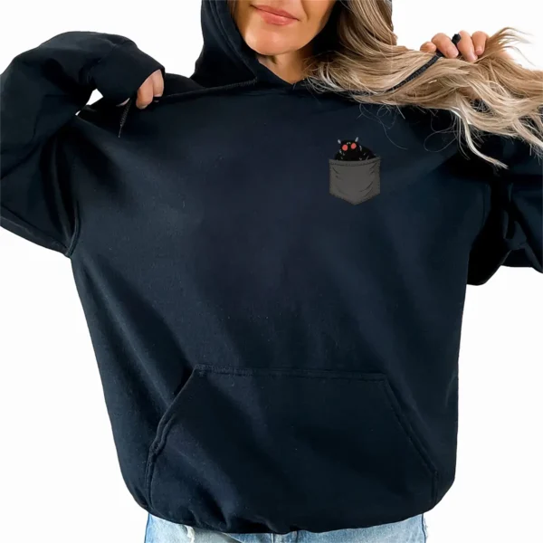 Cute Mothman Pocket Shirt Funny Halloween Costume Mothman for Cryptid Lovers