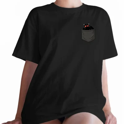 5 Best Mothman Halloween Shirts to Haunt the Spooky Season 6 Cute Mothman Pocket Shirt Funny Halloween Costume Mothman for Cryptid Lovers