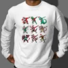 Dabbing Cryptid Christmas Shirt Funny Bigfoot, Mothman & Alien Tee
