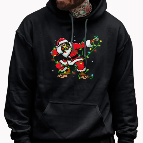 Dabbing Santa Bigfoot Christmas Shirt Funny Sasquatch Gift Tee