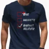 Funny Bigfoot Believer Christmas Checklist Shirt Naughty or Nice Tee
