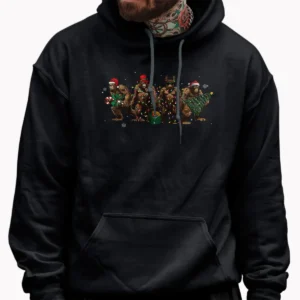 Funny Bigfoot Christmas Squad Shirt Santa Sasquatch Matching Tee