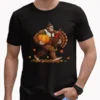 Funny Bigfoot Pilgrim Thanksgiving Shirt | Sasquatch with Turkey & Pumpkin Tee 7 Funny Bigfoot Pilgrim Thanksgiving Shirt Sasquatch with Turkey & Pumpkin Tee