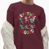 Funny Cryptmas Squad Dabbing Cryptids Christmas Shirt Cryptozoology