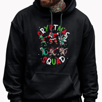 12 Best Mothman Christmas Shirts to Make Your Holiday Legendary 7 Funny Cryptmas Squad Dabbing Cryptids Christmas Shirt Cryptozoology