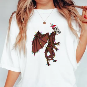 Funny Jersey Devil Christmas Lights Shirt Creepy Cryptid Holiday Gift Tee
