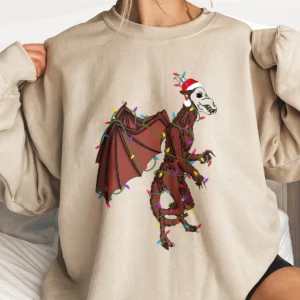 Funny Jersey Devil Christmas Lights Shirt Creepy Cryptid Holiday Gift Tee