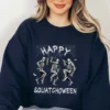 Happy Squatchoween Funny Dancing Bigfoot Skeleton Halloween Shirt 12 Happy Squatchoween Funny Dancing Bigfoot Skeleton Halloween Shirt