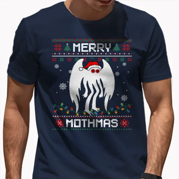 Merry Mothmas Mothman Ugly Christmas Sweater Shirt Funny