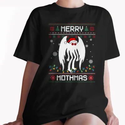 10+ Funny Mothman Shirts That Will Make You Laugh (The Ultimate Guide) 11 Merry Mothmas Mothman Ugly Christmas Sweater Shirt Funny