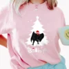 Mothman Believe Christmas Tree Shirt Funny Creepy Cute Holiday Tee