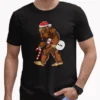 Naughty Bigfoot with Snowman Christmas Shirt Funny 9 Naughty Bigfoot with Snowman Christmas Shirt Funny