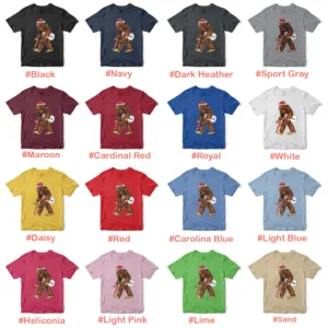 naughty bigfoot with snowman christmas shirt 6