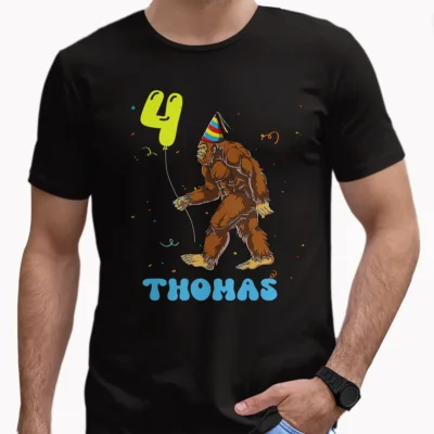 30+ Best Bigfoot Clothing & Apparel Items for Every Believer 13 Personalized Bigfoot Birthday T-Shirt Custom Name & Age Party Tee for Kids