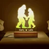 Personalized Bigfoot Couple Aesthetic 3D Lamp | Custom Name LED Light Decor 15 Personalized Bigfoot Couple Aesthetic 3D Lamp Custom Name LED Light Decor