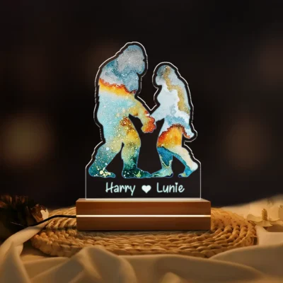 10 Best Bigfoot Night Lights To Illuminate Your Legendary Space 4 Personalized Bigfoot Couple Aesthetic 3D Lamp Custom Name LED Light Decor