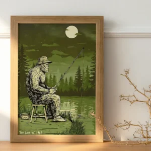 Personalized Bigfoot Fishing Poster | Custom Gift for Dad, Angler & Wall Decor 11 Personalized Bigfoot Fishing Poster Custom Gift for Dad Angler Wall Decor
