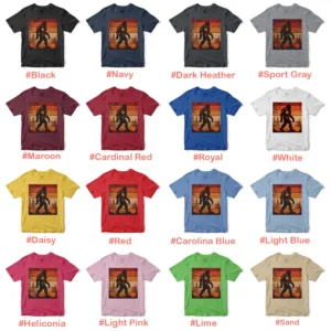 retro bigfoot fall leaves shirt 7