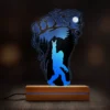 Rock On Bigfoot Footprint 3D Lamp | Mountain Night Scene LED Light 12 Rock On Bigfoot Footprint 3D Lamp Mountain Night Scene LED Light