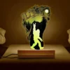Rock On Bigfoot Footprint 3D Lamp | Mountain Night Scene LED Light 8 Rock On Bigfoot Footprint 3D Lamp Mountain Night Scene LED Light