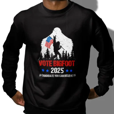 15 Best Bigfoot Shirts To Show Off Your Inner Sasquatch 15 Vote Bigfoot 2025 Shirt Funny Political Campaign & Election Tee