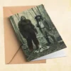 Personalized Bigfoot 1910s Portrait Card Custom Photo & Text Christmas Greeting Card Gift