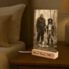 Personalized Bigfoot 1910s Portrait LED Lamp Custom Photo & Text Christmas Night Light Gift