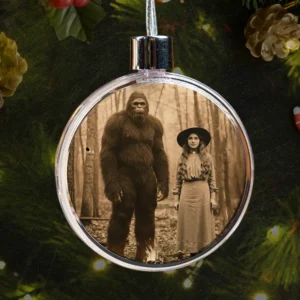 Personalized Bigfoot 1910s Portrait Ornament Custom Art From Your Photo, Unique Historical Gift