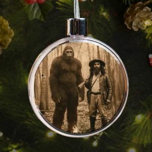 Personalized Bigfoot 1910s Portrait Ornament Custom Art From Your Photo, Unique Historical Gift