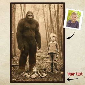 Personalized Bigfoot 1910s Portrait Poster | Custom Photo Historical Wall Decor Christmas Gift 26 Personalized Bigfoot 1910s Portrait Poster Custom Photo & Text Historical Wall Decor Christmas Gift