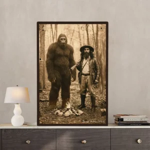 Personalized Bigfoot 1910s Portrait Poster | Custom Photo Historical Wall Decor Christmas Gift 23 Personalized Bigfoot 1910s Portrait Poster Custom Photo & Text Historical Wall Decor Christmas Gift
