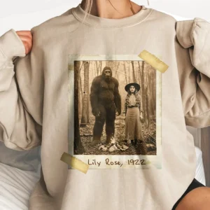 Personalized Bigfoot 1910s Portrait Shirt Custom Historical Photo Tee, Gift for Him or Her