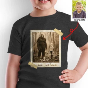 Personalized Bigfoot 1910s Portrait Shirt Custom Historical Photo Tee, Gift for Him or Her