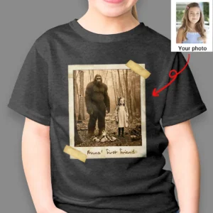 Personalized Bigfoot 1910s Portrait Shirt Custom Historical Photo Tee, Gift for Him or Her