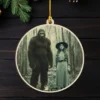 Personalized Bigfoot 1910s Portrait Wooden Ornament Custom Historical Art From Photo